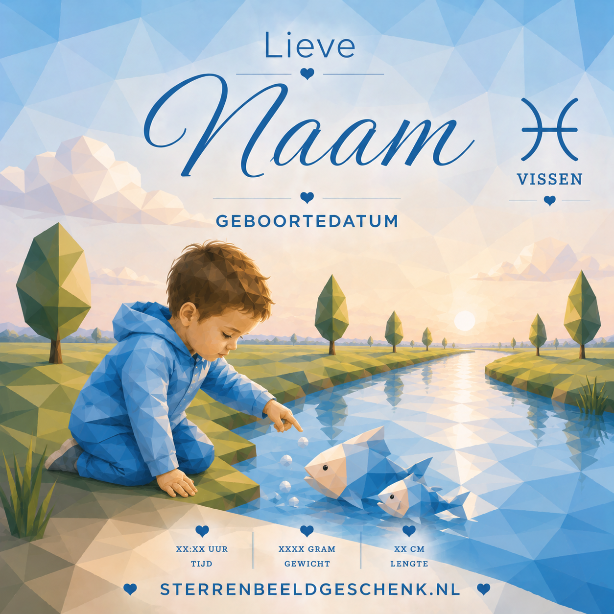 Vissen baby meisje