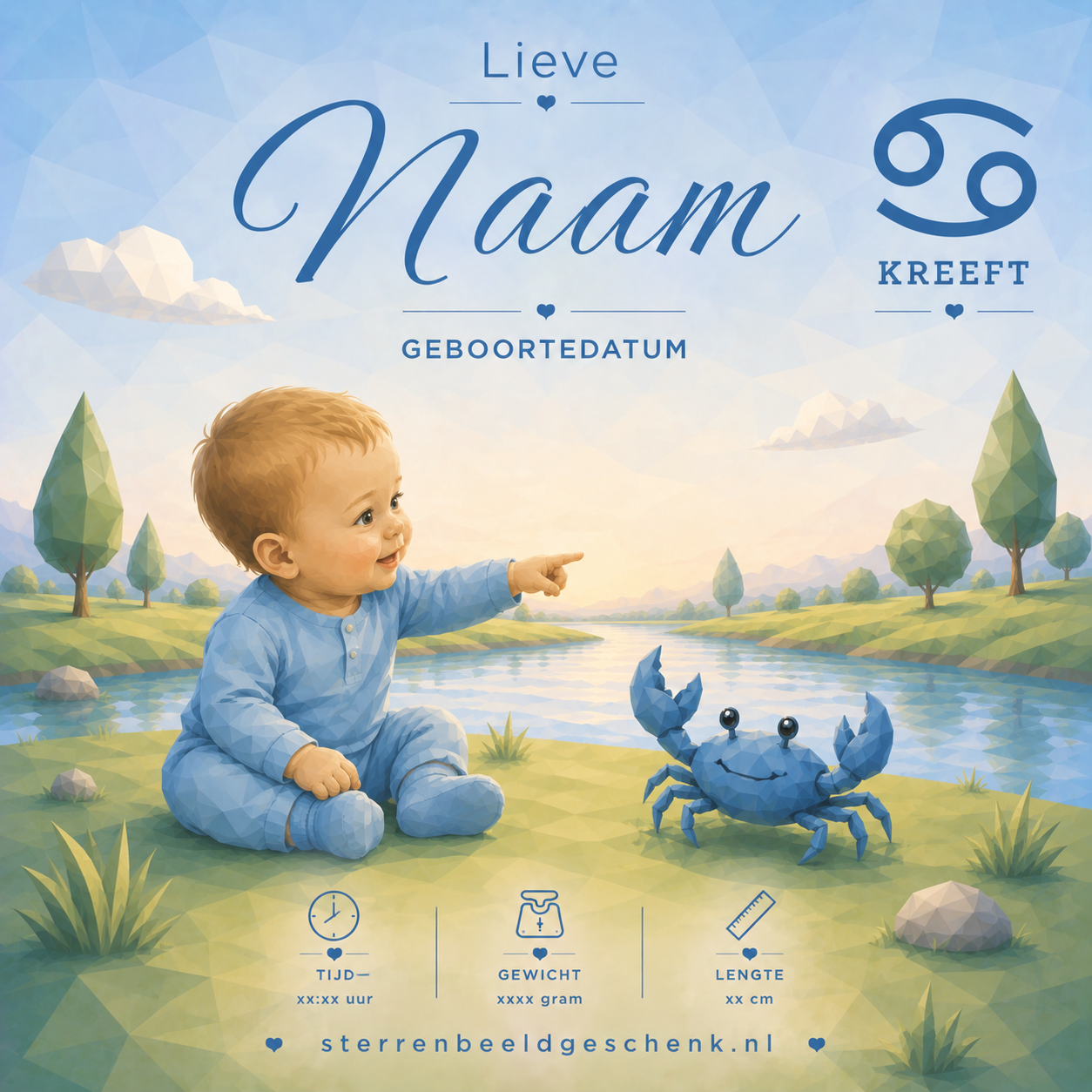 Tweeling met symbool