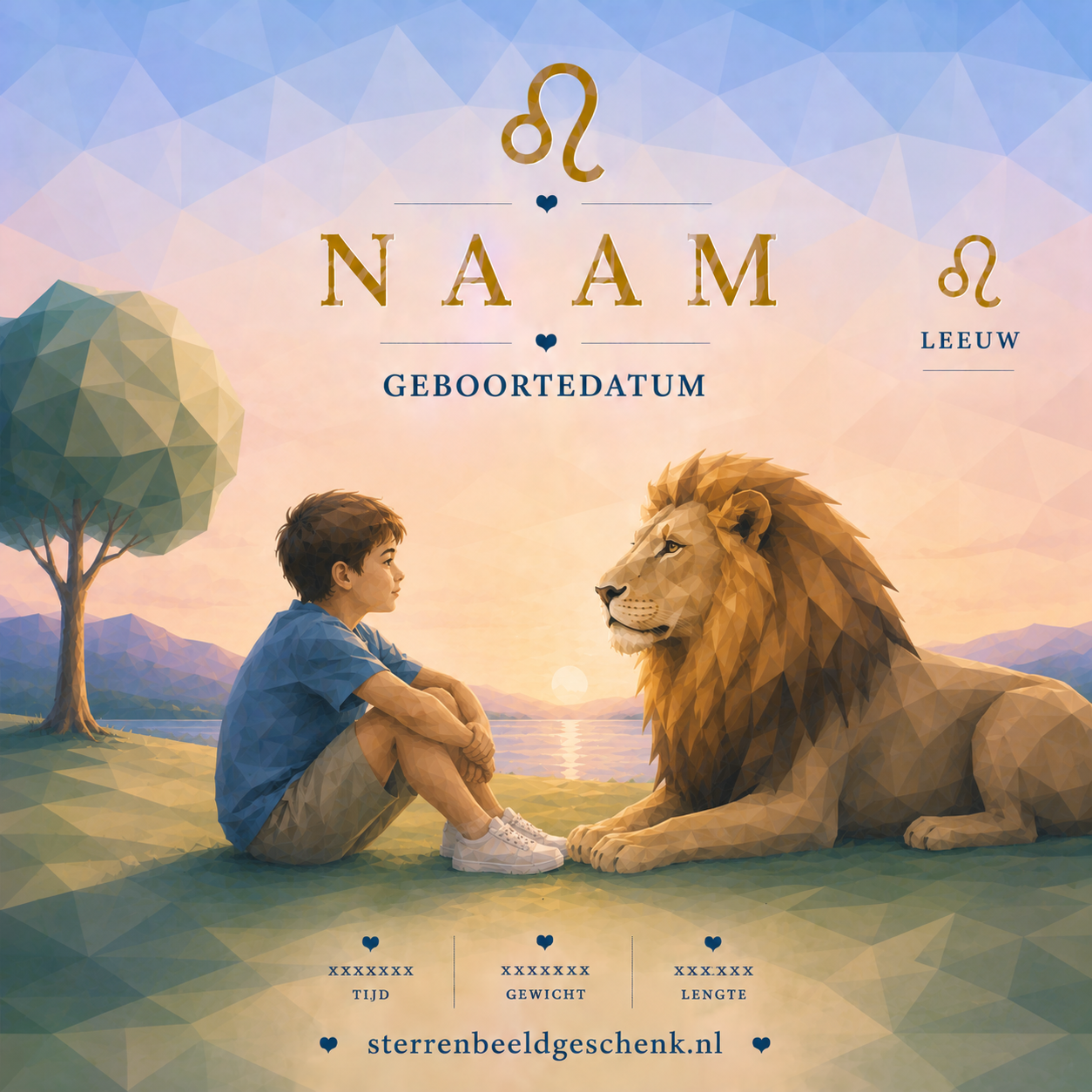 Leeuw met symbool