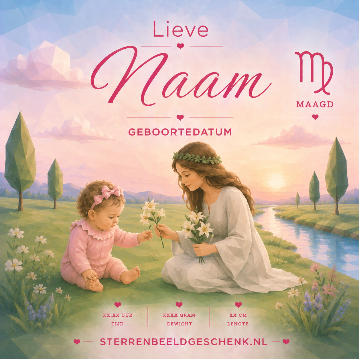 Tweeling met symbool