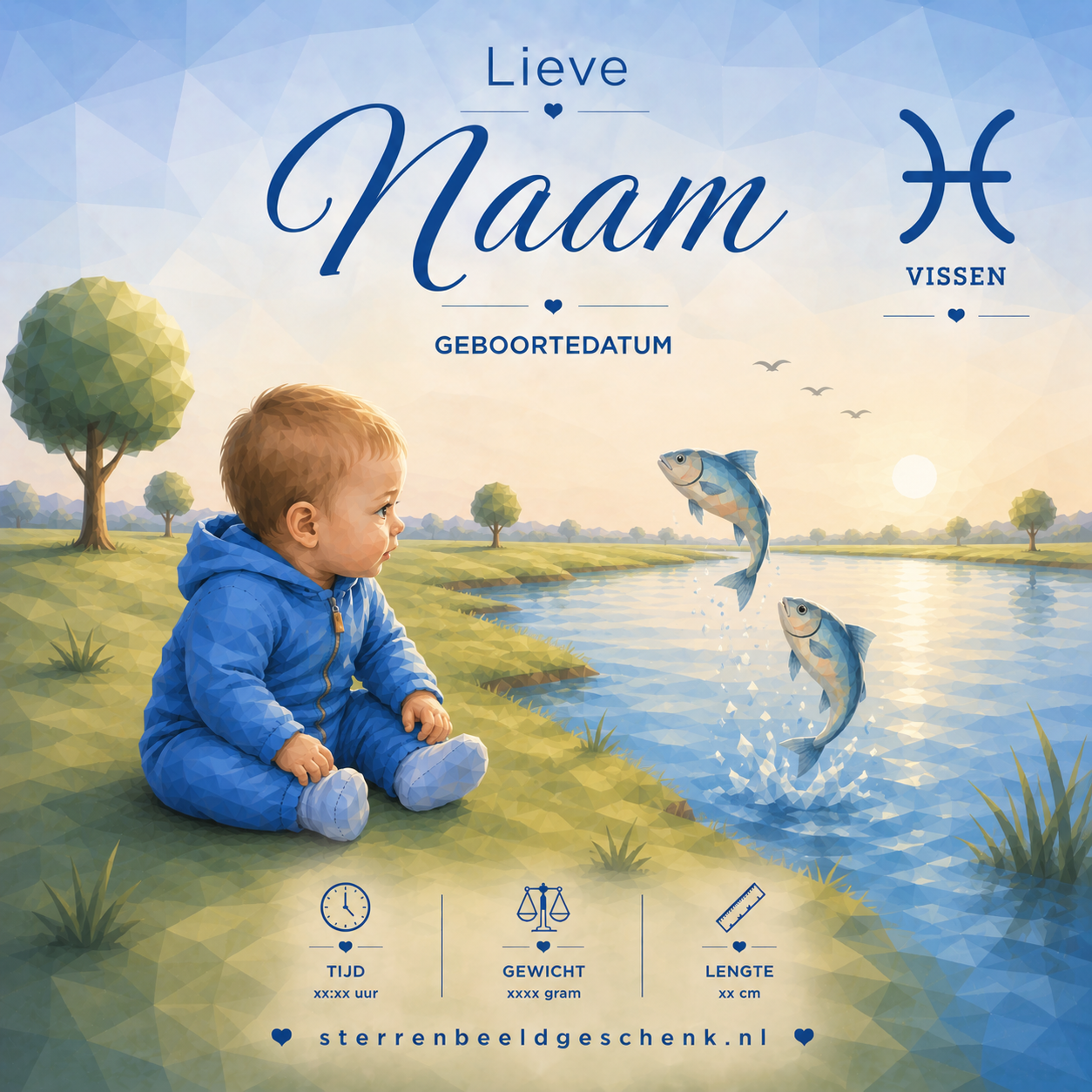 Vissen met symbool