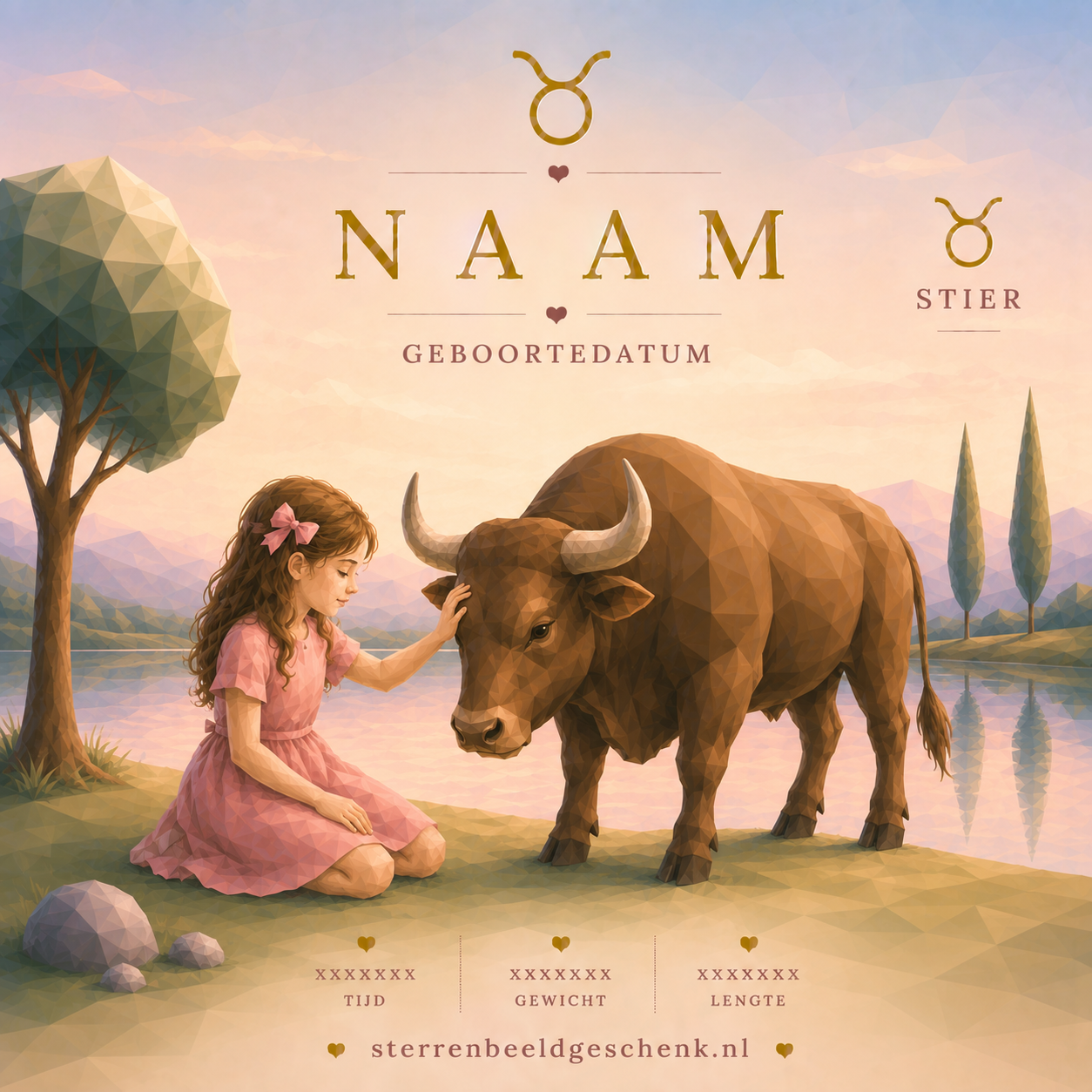 Stier met symbool