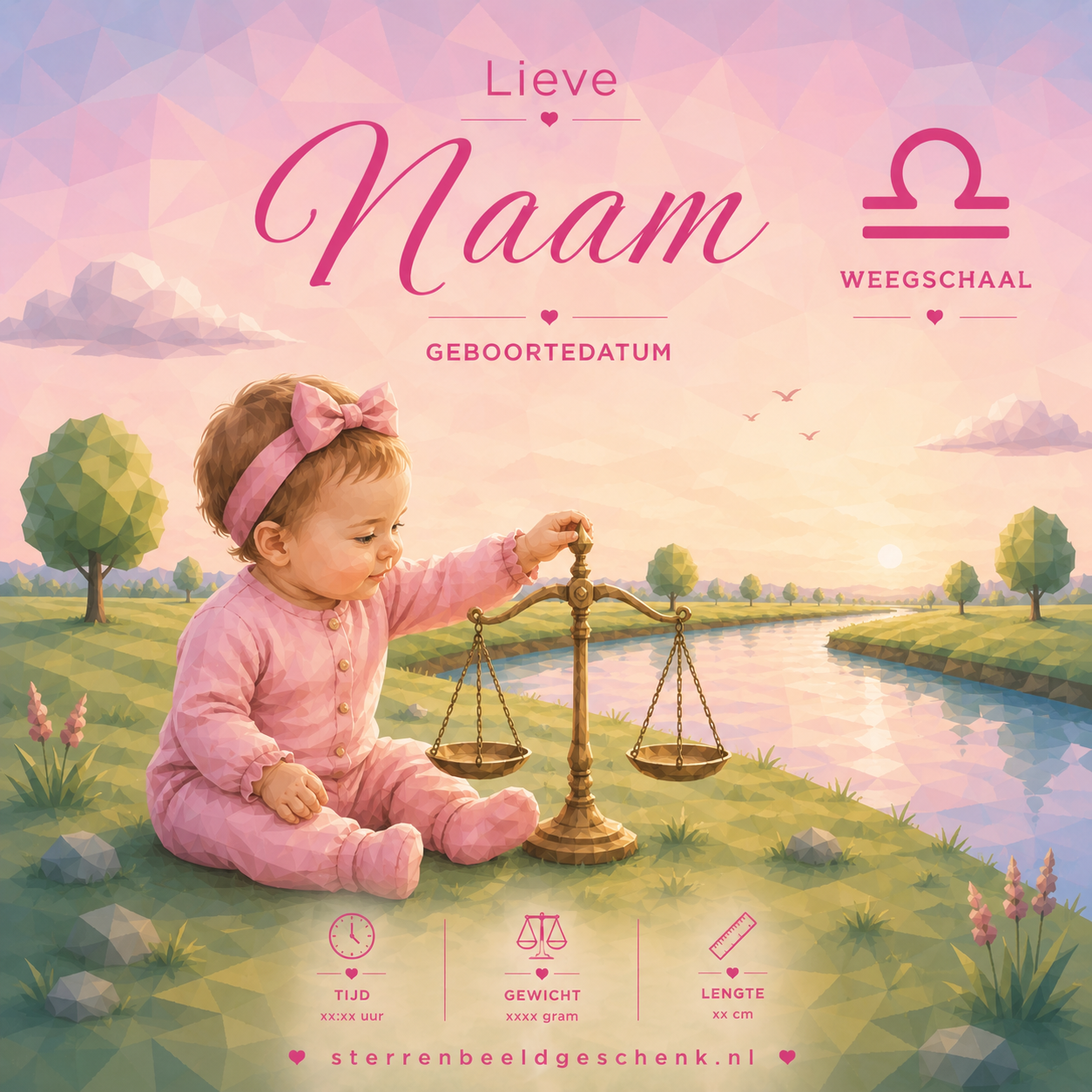 Tweeling met symbool